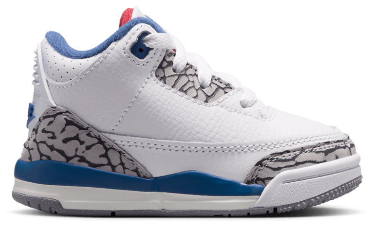 Jordan Retro 3 - Boys' Toddler White/Red/Gray product view