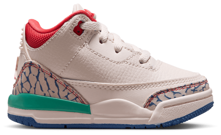 Jordan Retro 3 - Boys' Toddler White/Red/Green product view