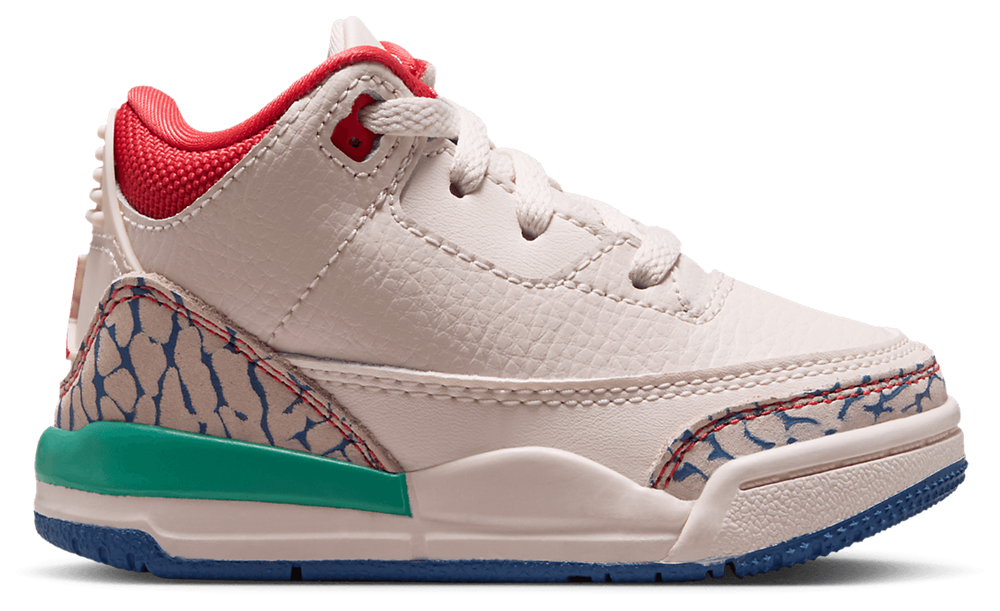 Jordan Retro 3 - Boys' Toddler White/Red/Green product view