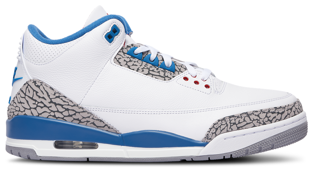 Jordan Retro 3 - Men's White/Blue product view