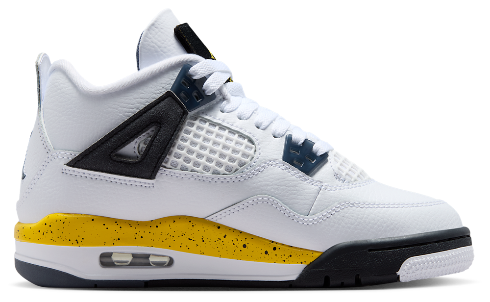 Jordan Retro 4 - Boys' Grade School Blue/White/Yellow product view