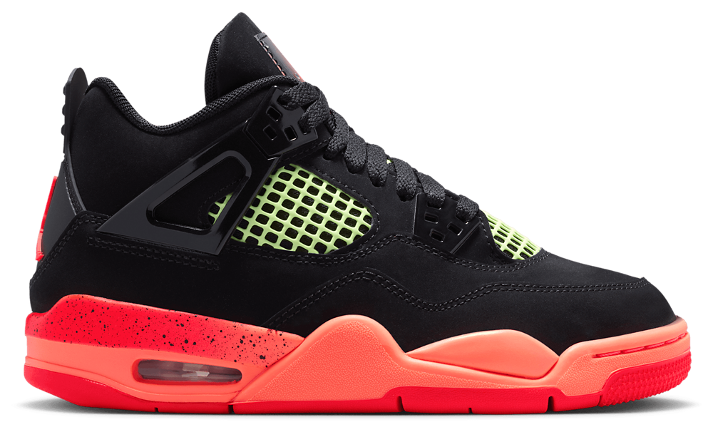 Jordan Retro 4 - Boys' Grade School Red/Black/Orange product view