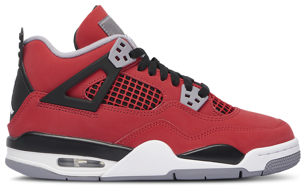 Jordan Retro 4 - Boys' Grade School Red/White/Grey product view