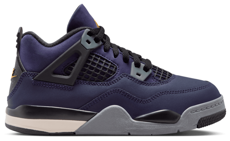 Jordan Retro 4 - Boys' Preschool Purple/Black product view