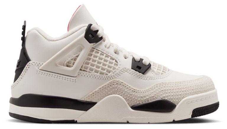 Jordan Retro 4 - Boys' Preschool White/Black/Red product view