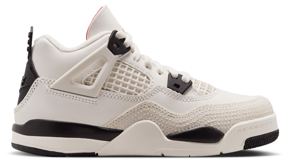 Jordan Retro 4 - Boys' Preschool White/Black/Red product view