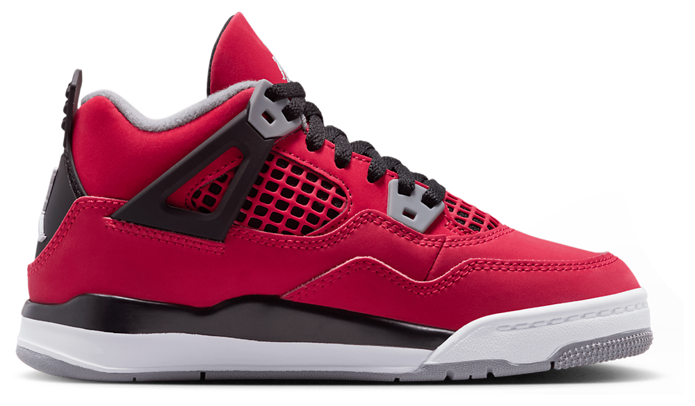 Jordan Retro 4 - Boys' Preschool White/Red/Grey product view