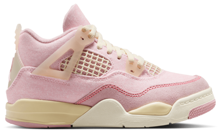 Jordan Retro 4 - Girls' Preschool Coconut Milk/Pearl Pink product view