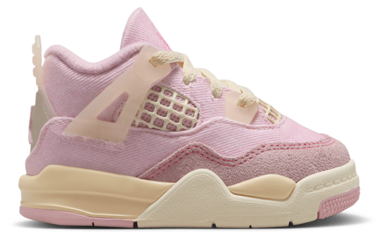 Jordan Retro 4 - Girls' Toddler Pinksicle/Coconut Milk/Anthracite product view