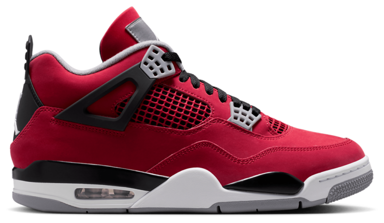 Jordan Retro 4 - Men's Grey/Red/Black product view