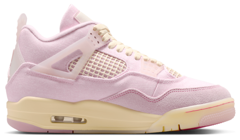 Jordan Retro 4 - Women's Peal Pink/Iced Carmine product view