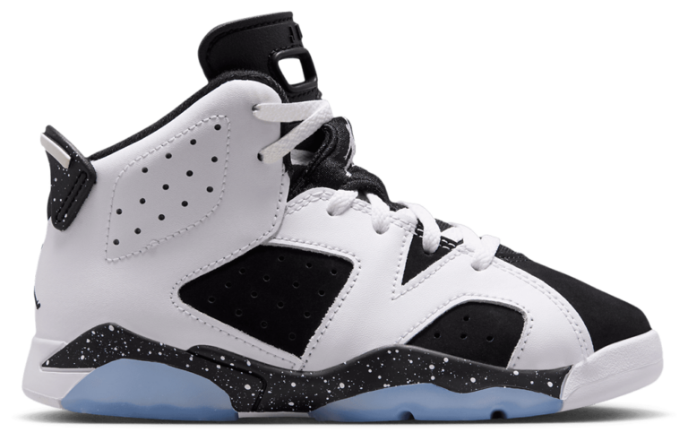 Jordan Retro 6 - Boys' Preschool Black/White/Black product view