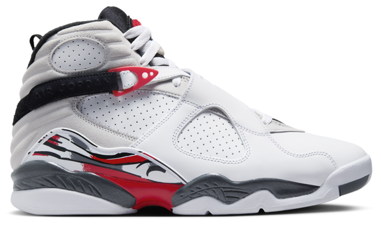 Jordan Retro 8 - Boys' Grade School White/Black/True Red product view