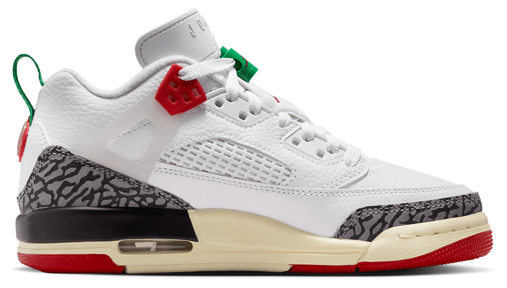 Jordan Spizike Low - Boys' Grade School White/Varsity Red product view