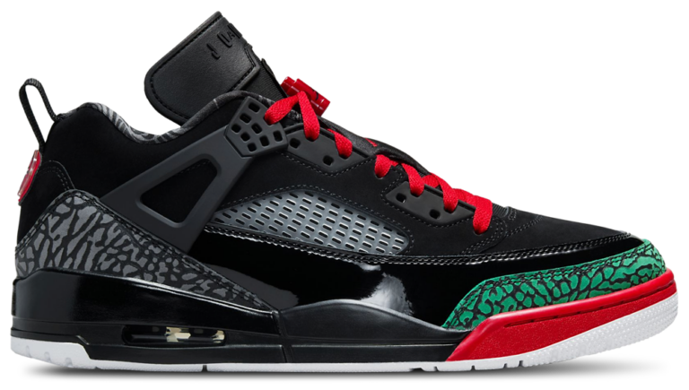 Jordan Spizike Low - Men's Black/Classic Green/Varsity Red product view