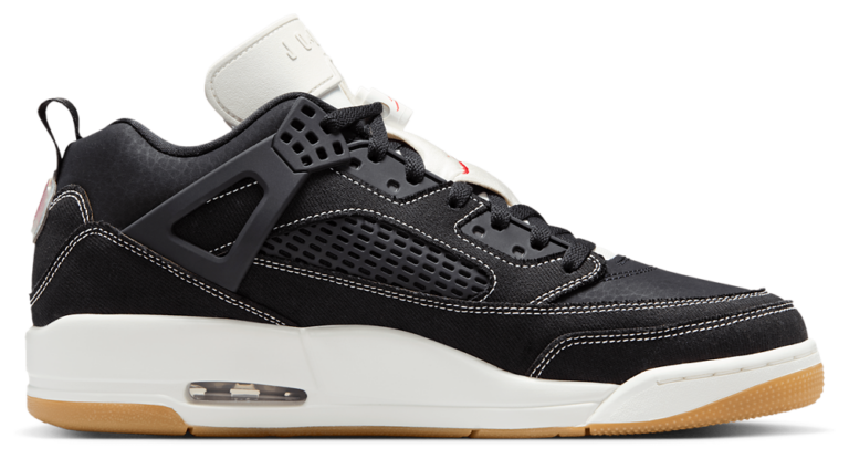 Jordan Spizike Low - Men's Black/Sail/Univ Red product view
