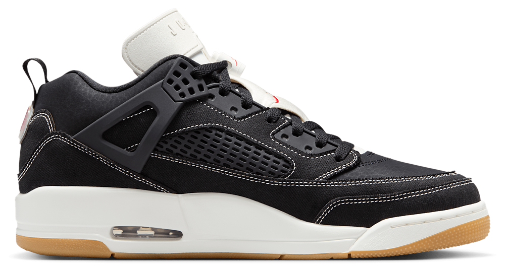 Jordan Spizike Low - Men's Black/Sail/Univ Red product view