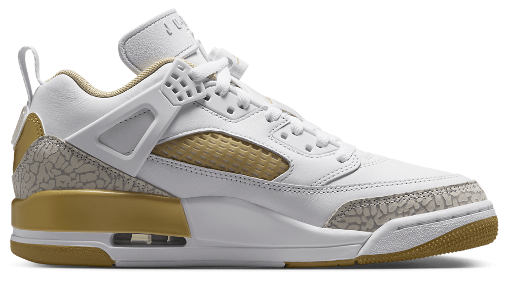 Jordan Spizike Low - Women's Neutral Grey/Metallic Gold/White product view