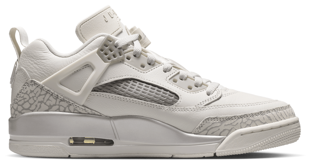 Jordan Spizike Low - Women's Wolf Grey/Metallic Silver/Swan product view