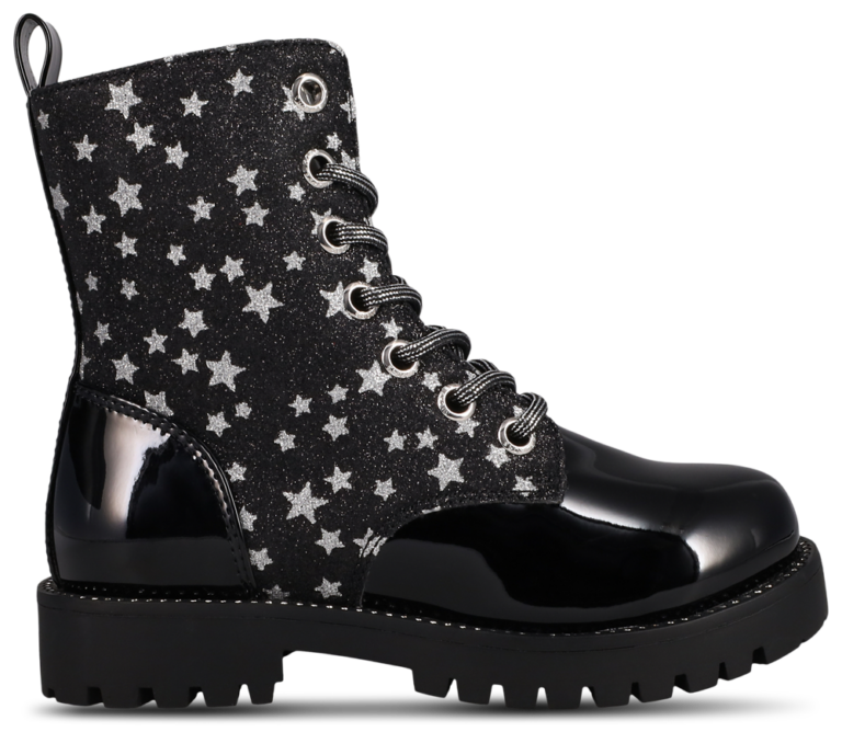 Michael Kors Kalina Combat Boot - Girls' Preschool Silver/Black product view