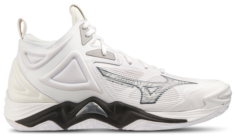 Mizuno Wave Momentum 3 Mid - Men's White/Black product view