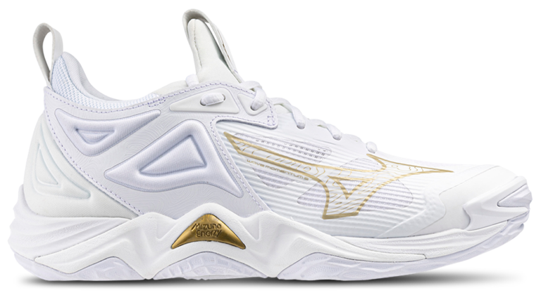 Mizuno Wave Momentum 3 - Women's Gold/White product view