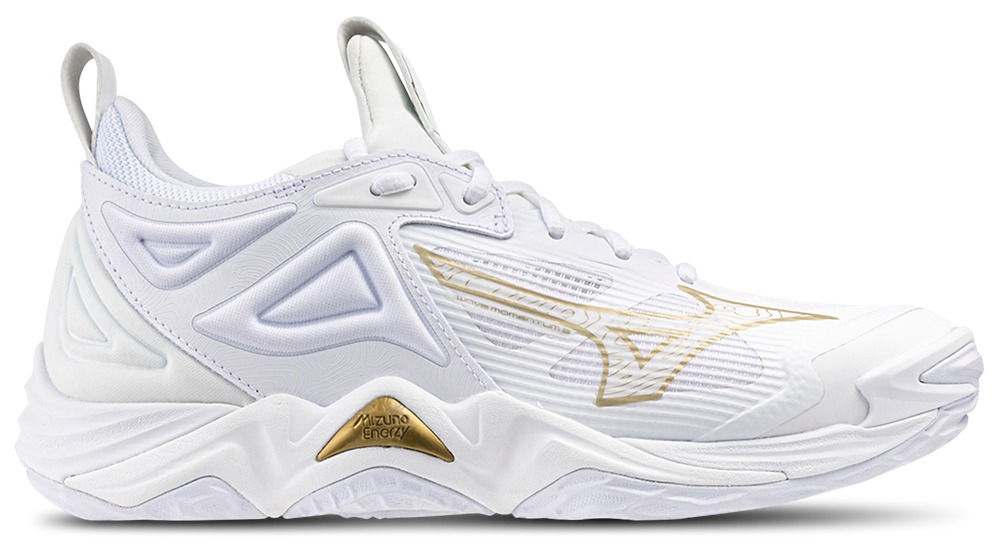 Mizuno Wave Momentum 3 - Women's Gold/White product view