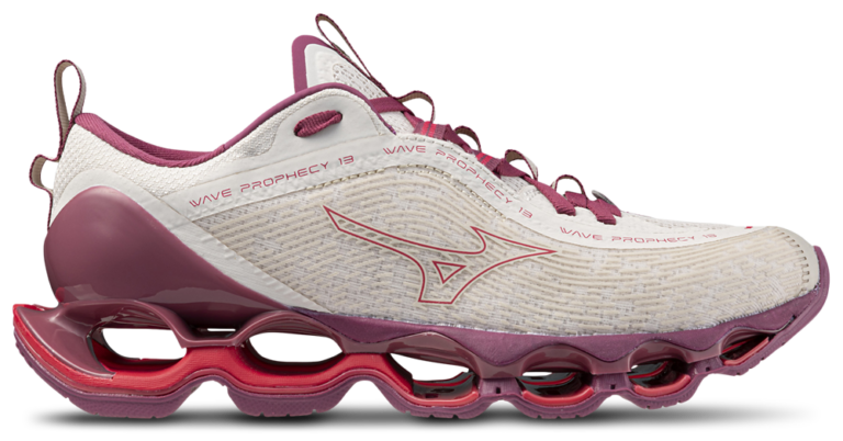 Mizuno Wave Prophecy 13 - Women's White Sand/Azalea product view