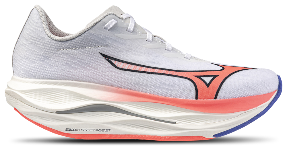 Mizuno Wave Rebellion Flash 2 - Women's White/Striking Coral product view