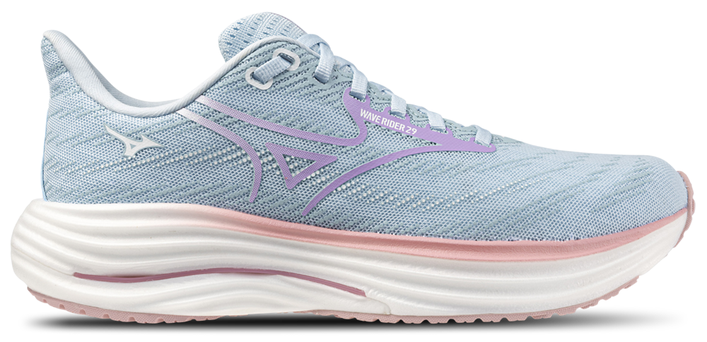 Mizuno Wave Rider 29 Wide - Women's Nantucket Breeze/Orchid Petal product view