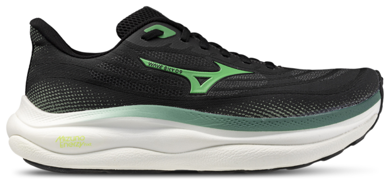 Mizuno Wave Sky 9 - Men's Black/Goblin Green product view