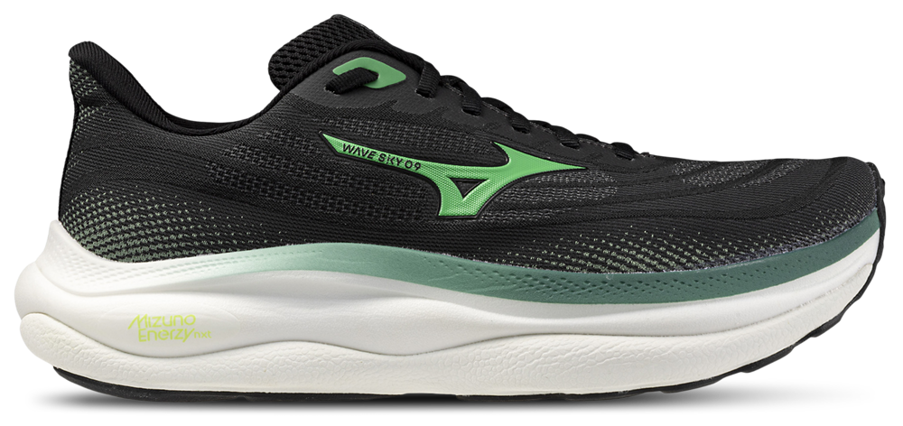 Mizuno Wave Sky 9 - Men's Black/Goblin Green product view