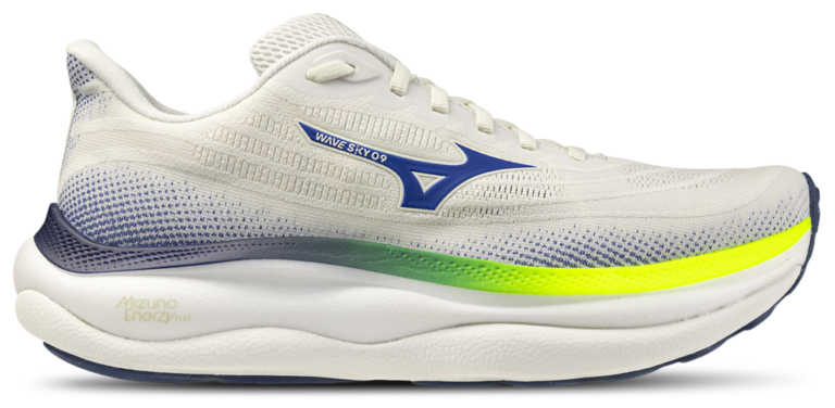 Mizuno Wave Sky 9 - Men's Snow White/Surf The Web product view