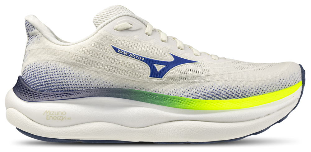 Mizuno Wave Sky 9 - Men's Snow White/Surf The Web product view