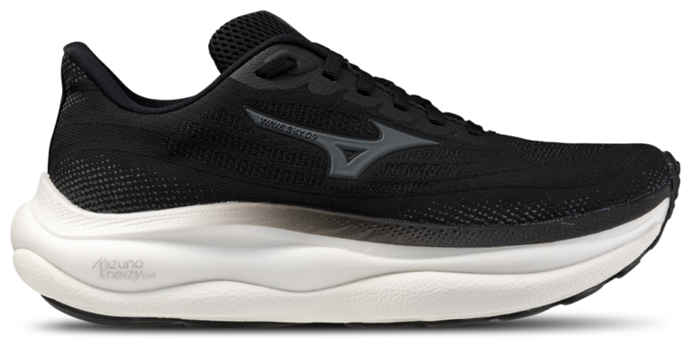 Mizuno Wave Sky 9 Wide - Women's Black/Metallic Grey product view