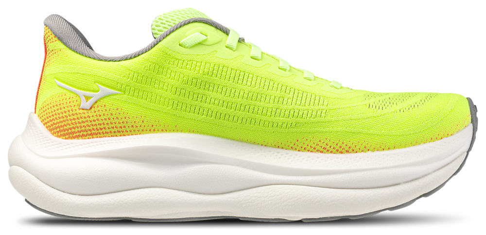 Mizuno Wave Sky 9 Wide - Women's Green/White product view