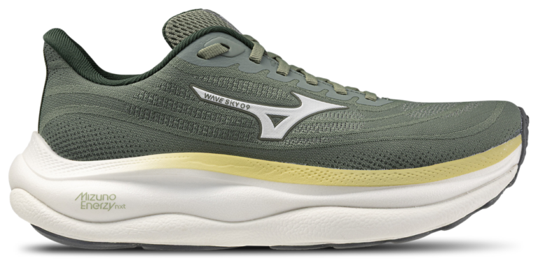 Mizuno Wave Sky 9 Wide - Women's Green/White product view