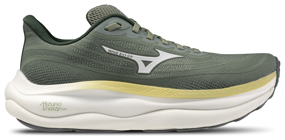 Mizuno Wave Sky 9 Wide - Women's Green/White product view