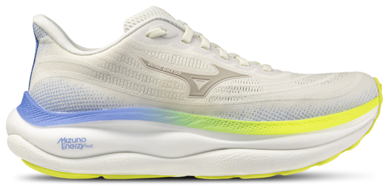 Mizuno Wave Sky 9 Wide - Women's Snow White/Silver Birch product view
