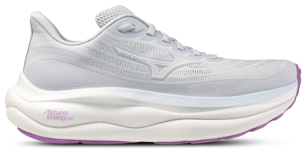 Mizuno Wave Sky 9 Wide - Women's White/Ancient Water product view