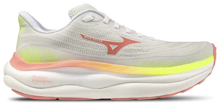 Mizuno Wave Sky 9 Wide - Women's White/Orange product view