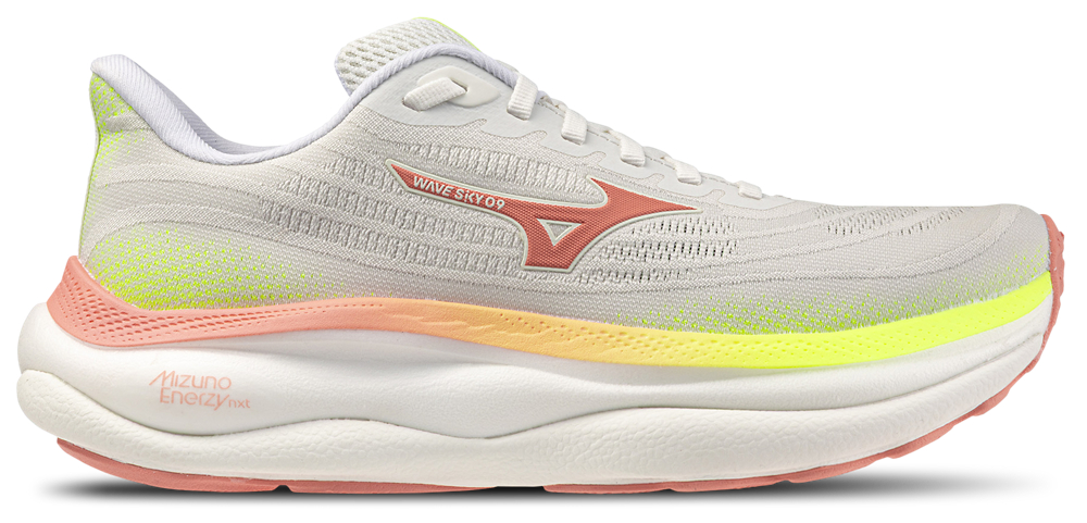 Mizuno Wave Sky 9 Wide - Women's White/Orange product view