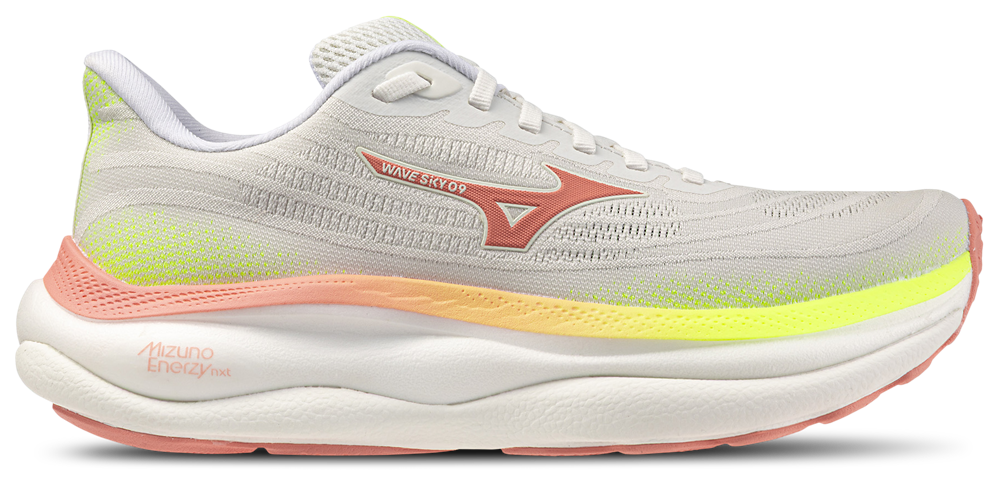 Mizuno Wave Sky 9 Wide - Women's White/Orange product view