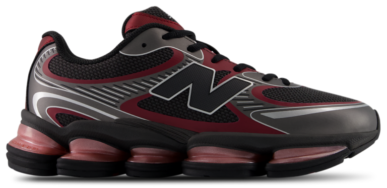 New Balance 2000 - Men's Black Cement/Podium Red product view