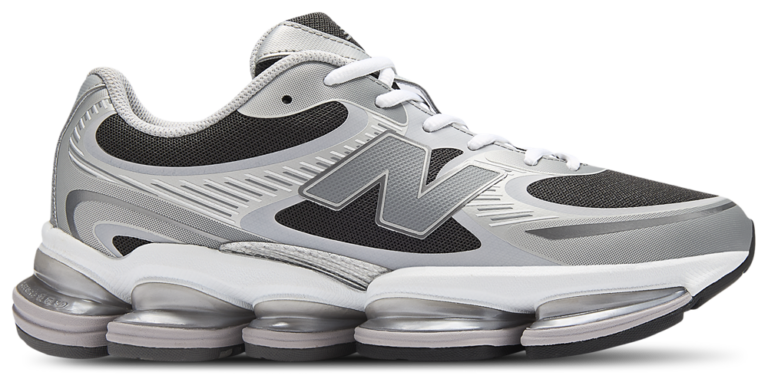 New Balance 2000 - Men's Silver Metallic/Faded Black/White product view