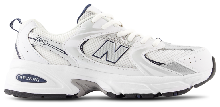 New Balance 530 - Boys' Grade School White/Navy product view