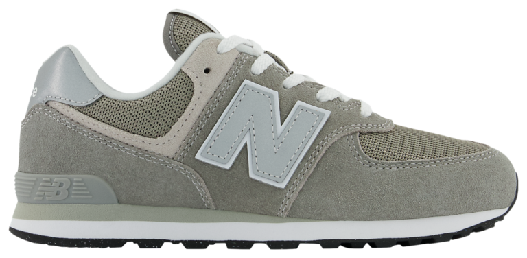 New Balance 574 Core - Boys' Grade School Grey/White product view