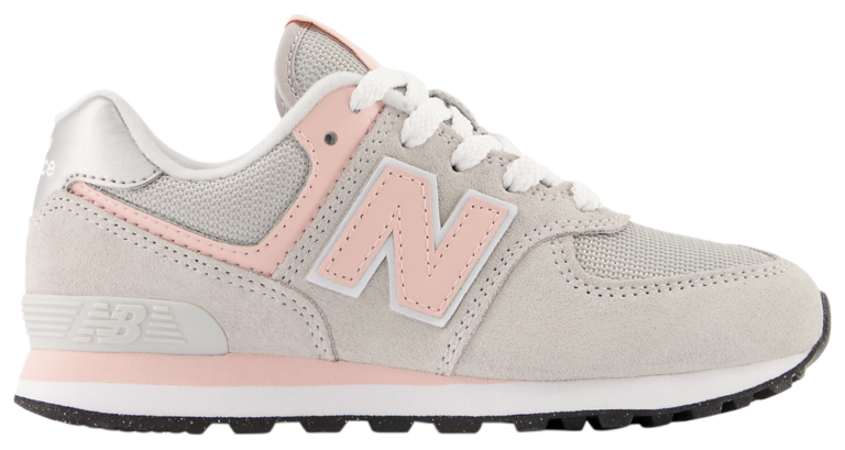 New Balance 574 Core - Boys' Preschool Pink/Grey product view