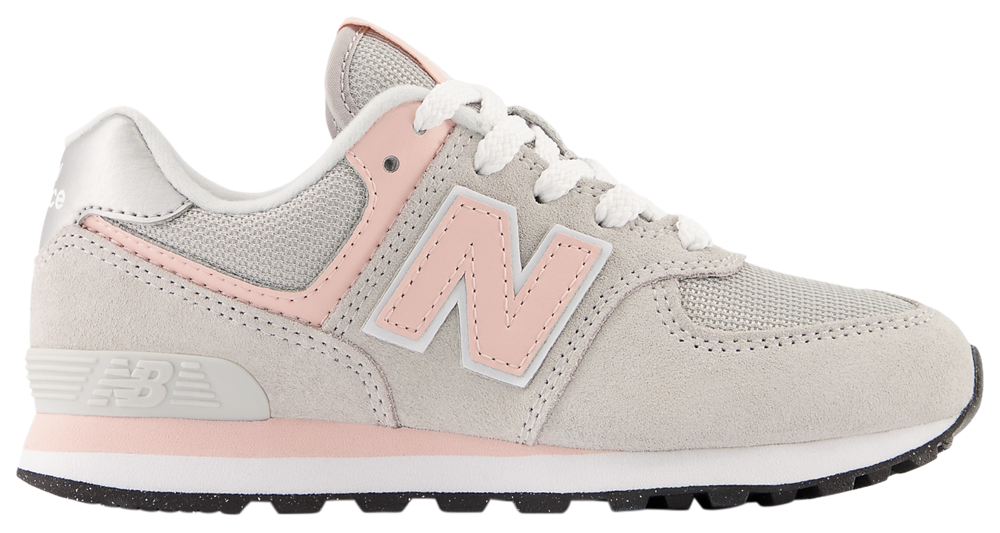 New Balance 574 Core - Boys' Preschool Pink/Grey product view
