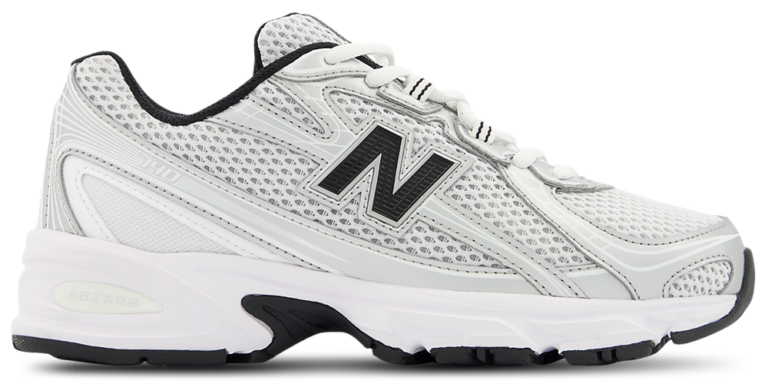 New Balance 740 - Boys' Grade School Black/White/Silver Metallic product view